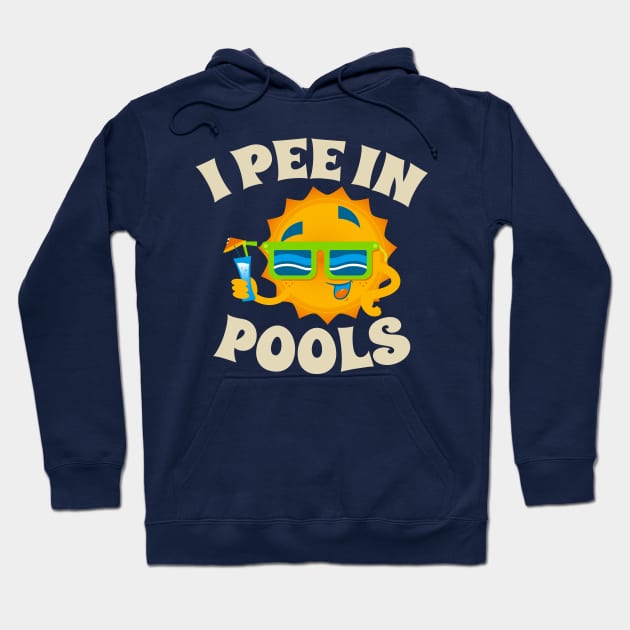 i pee in pools - sun cool .AL Hoodie by CoinDesk Podcast